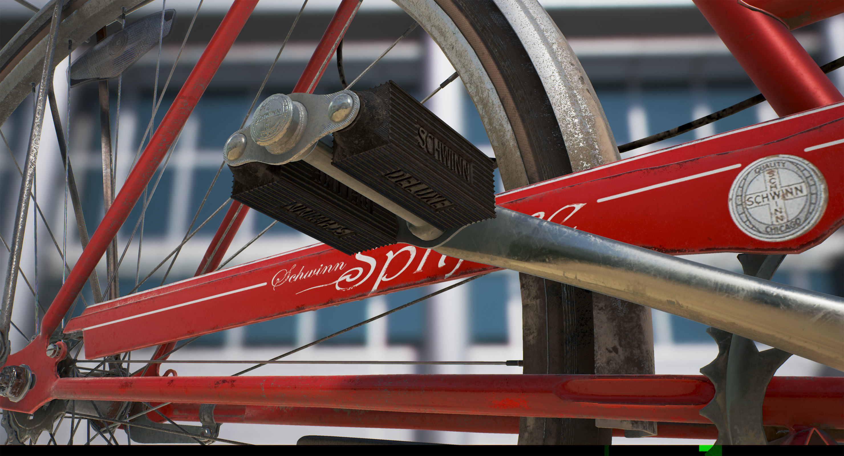 Vintage bicycle 3D model_10