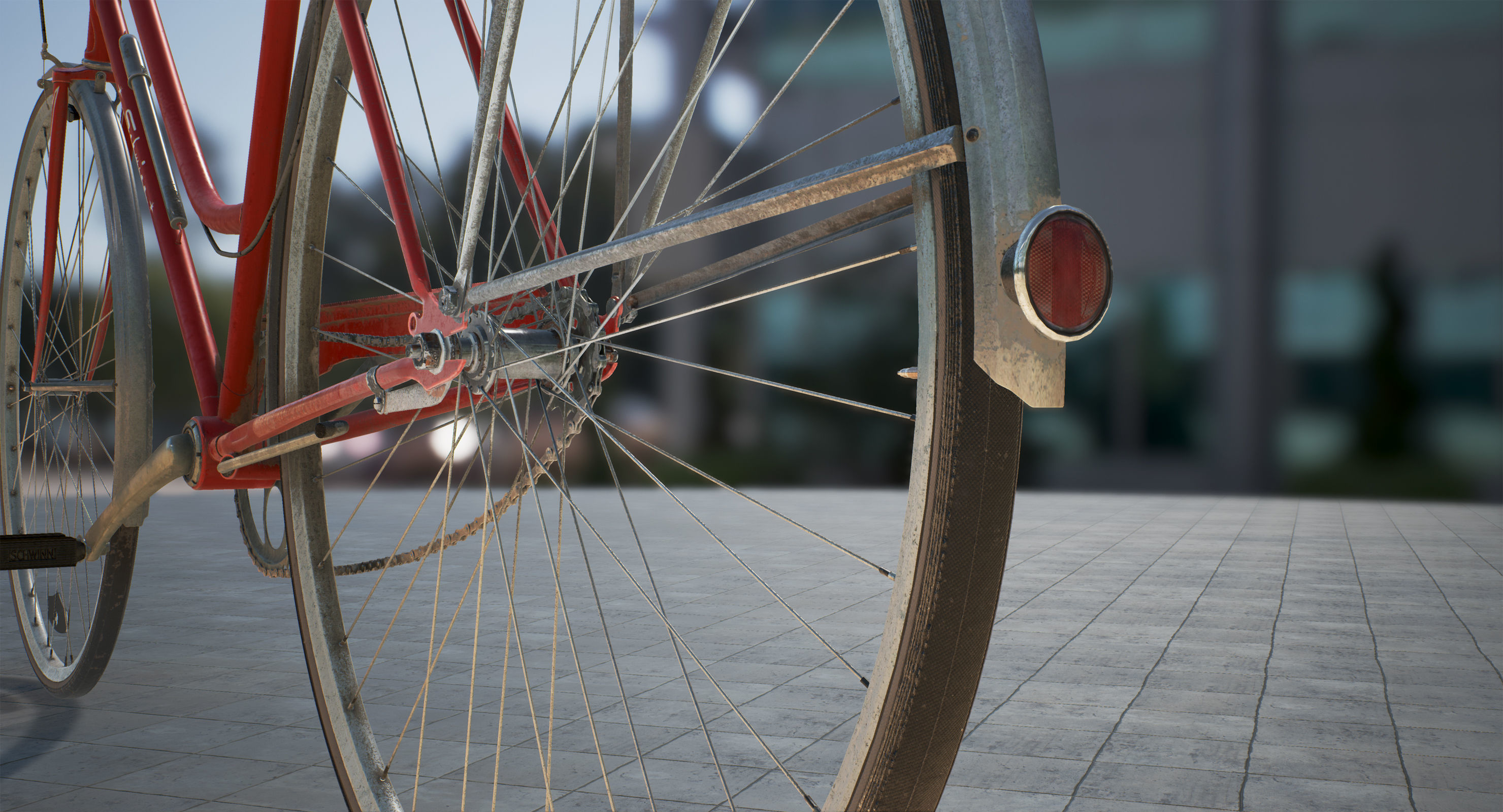 Vintage bicycle 3D model_11