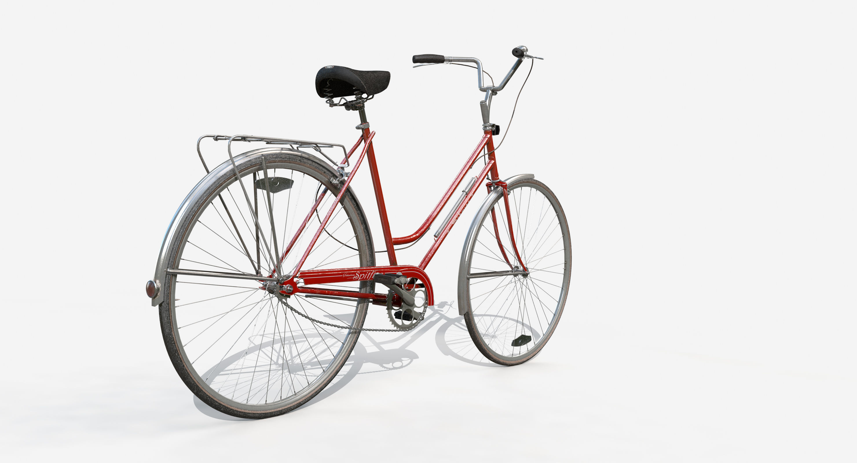 Vintage bicycle 3D model_3