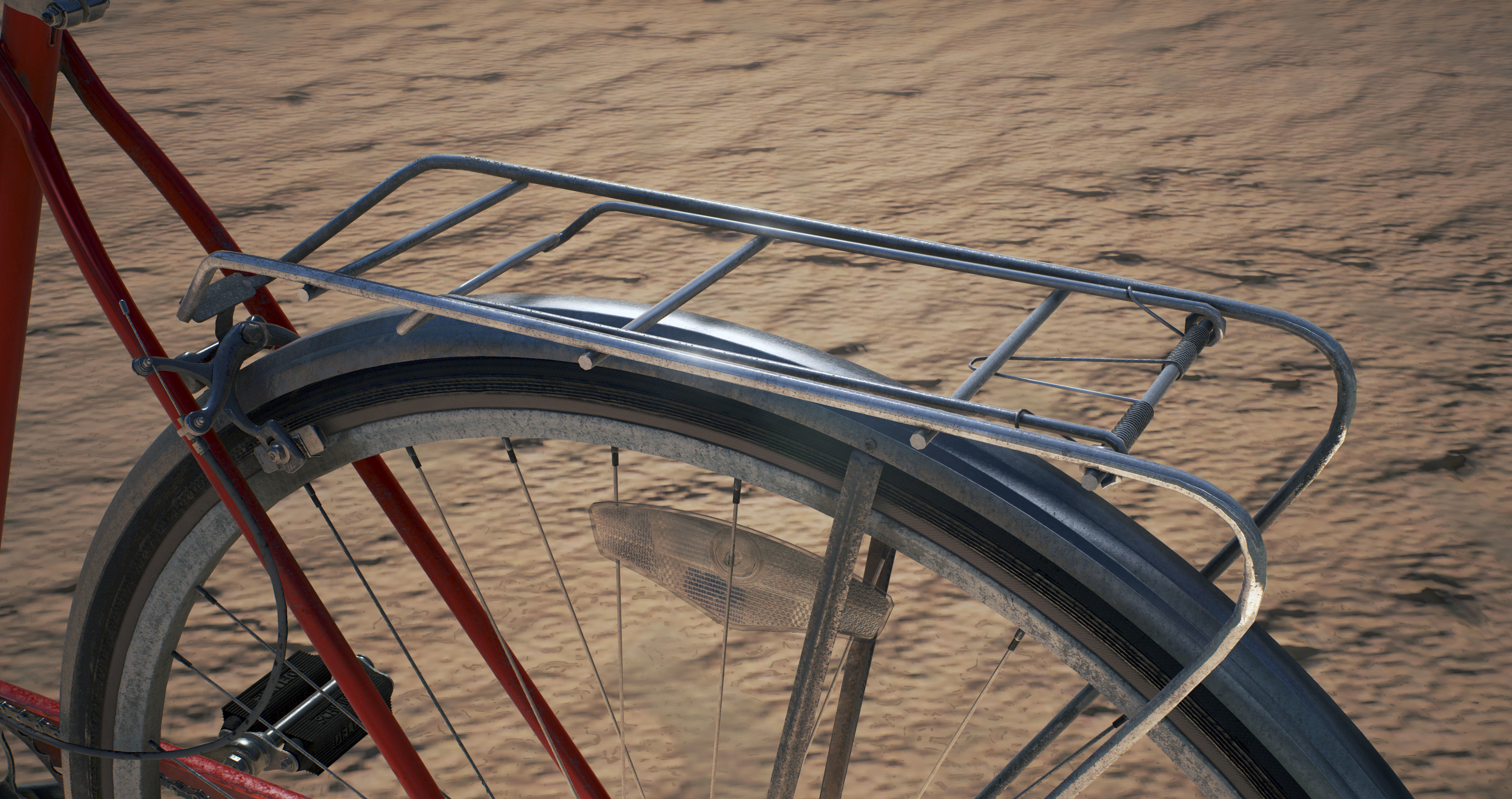 Vintage bicycle 3D model_20