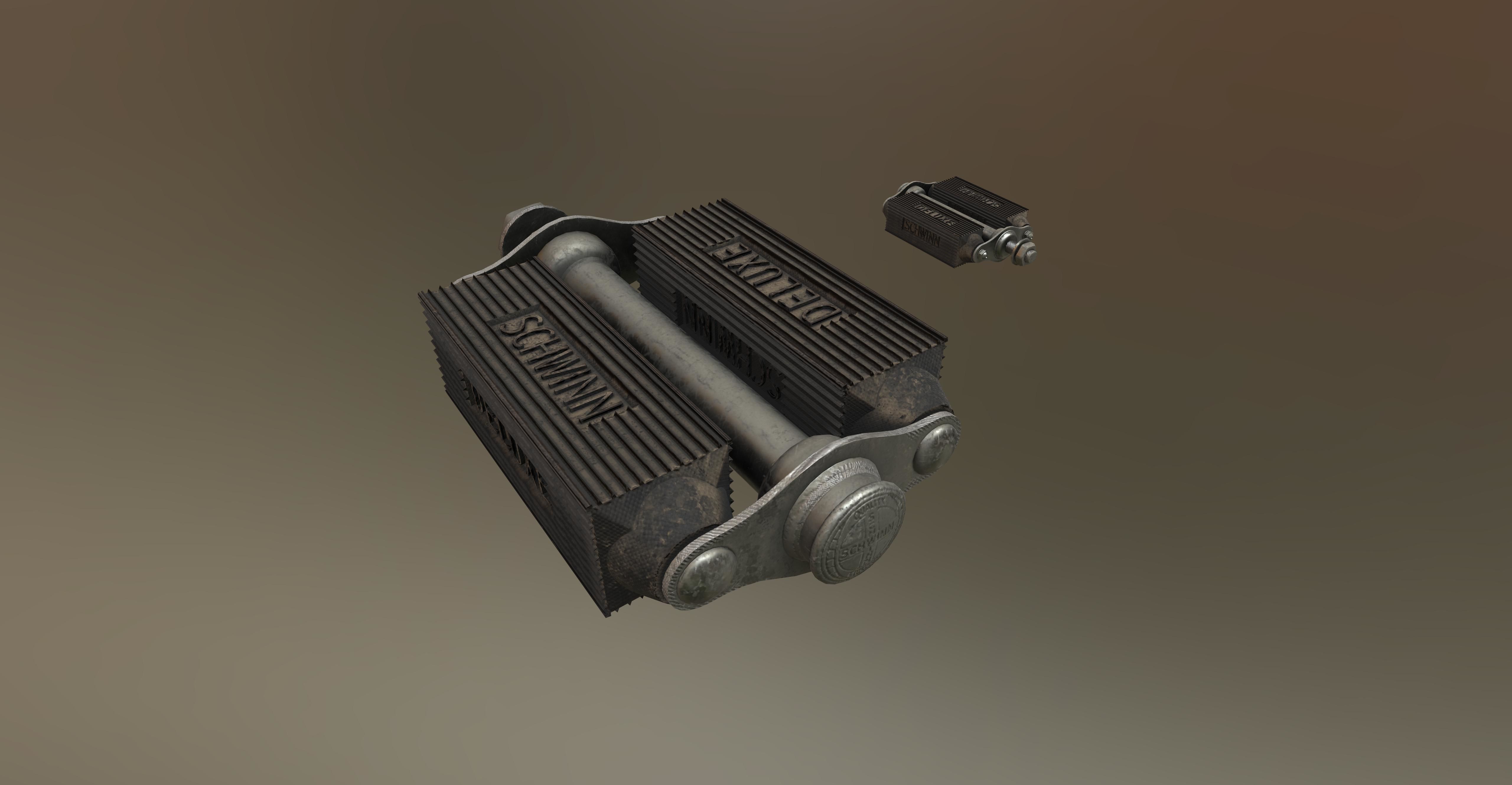 Vintage bicycle 3D model_30