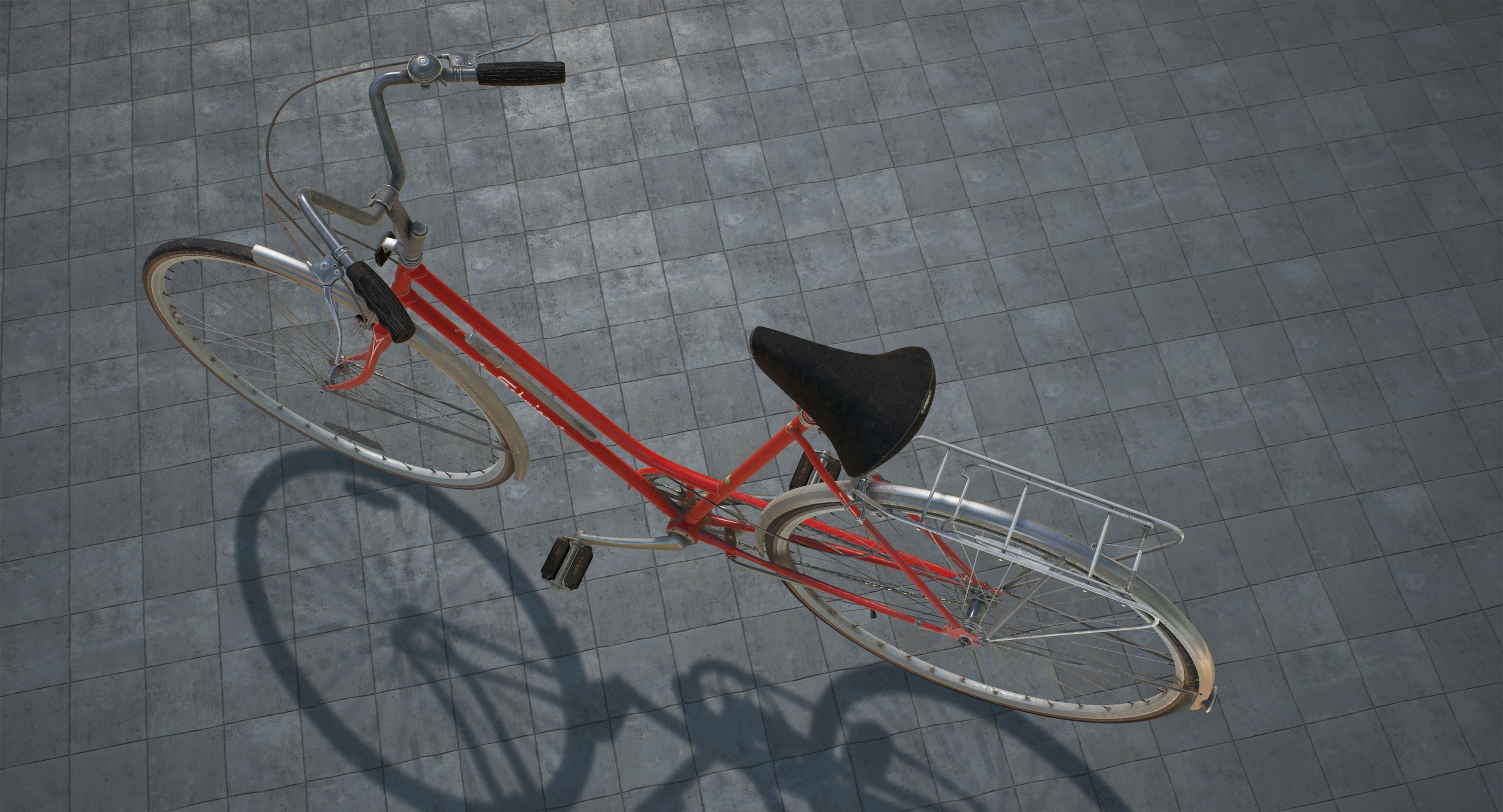 Vintage bicycle 3D model_8