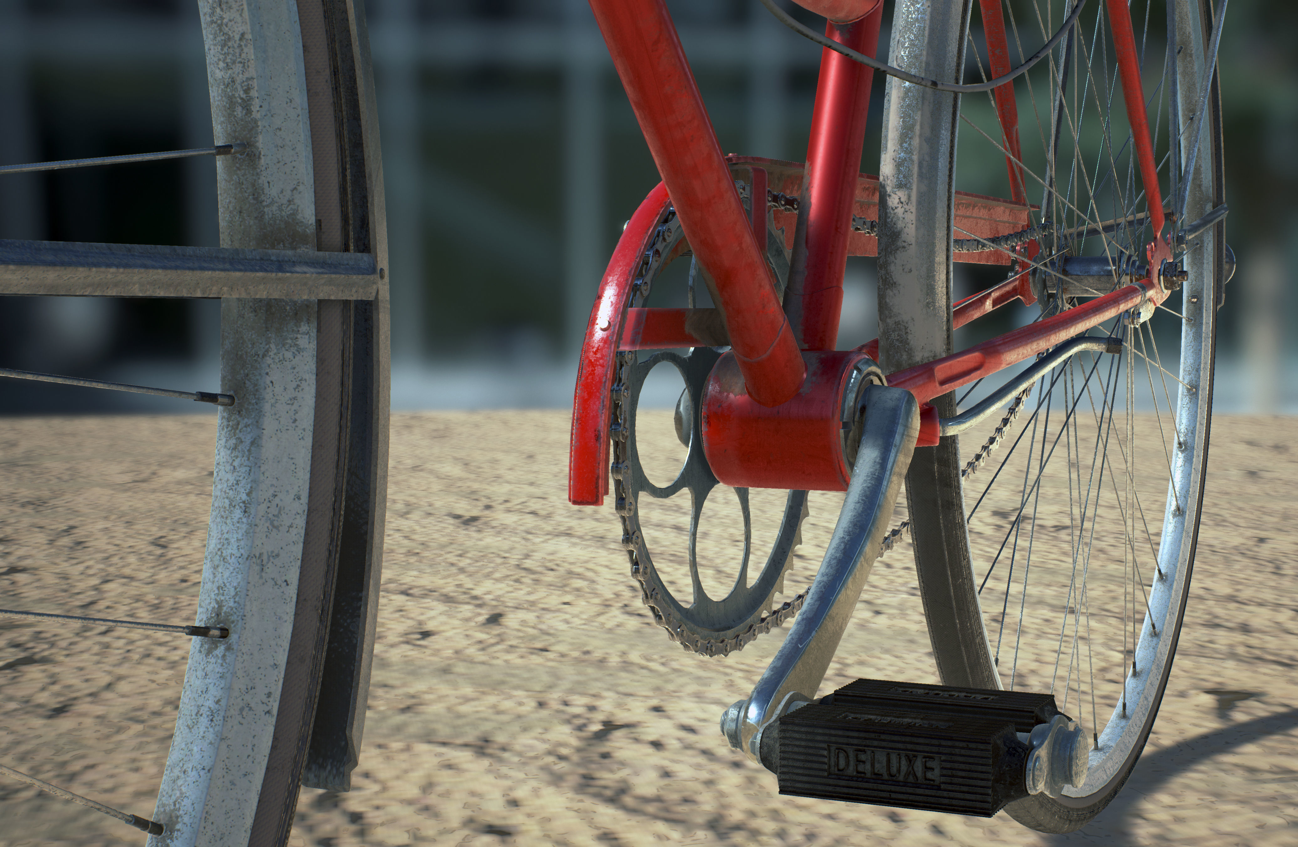 Vintage bicycle 3D model_33