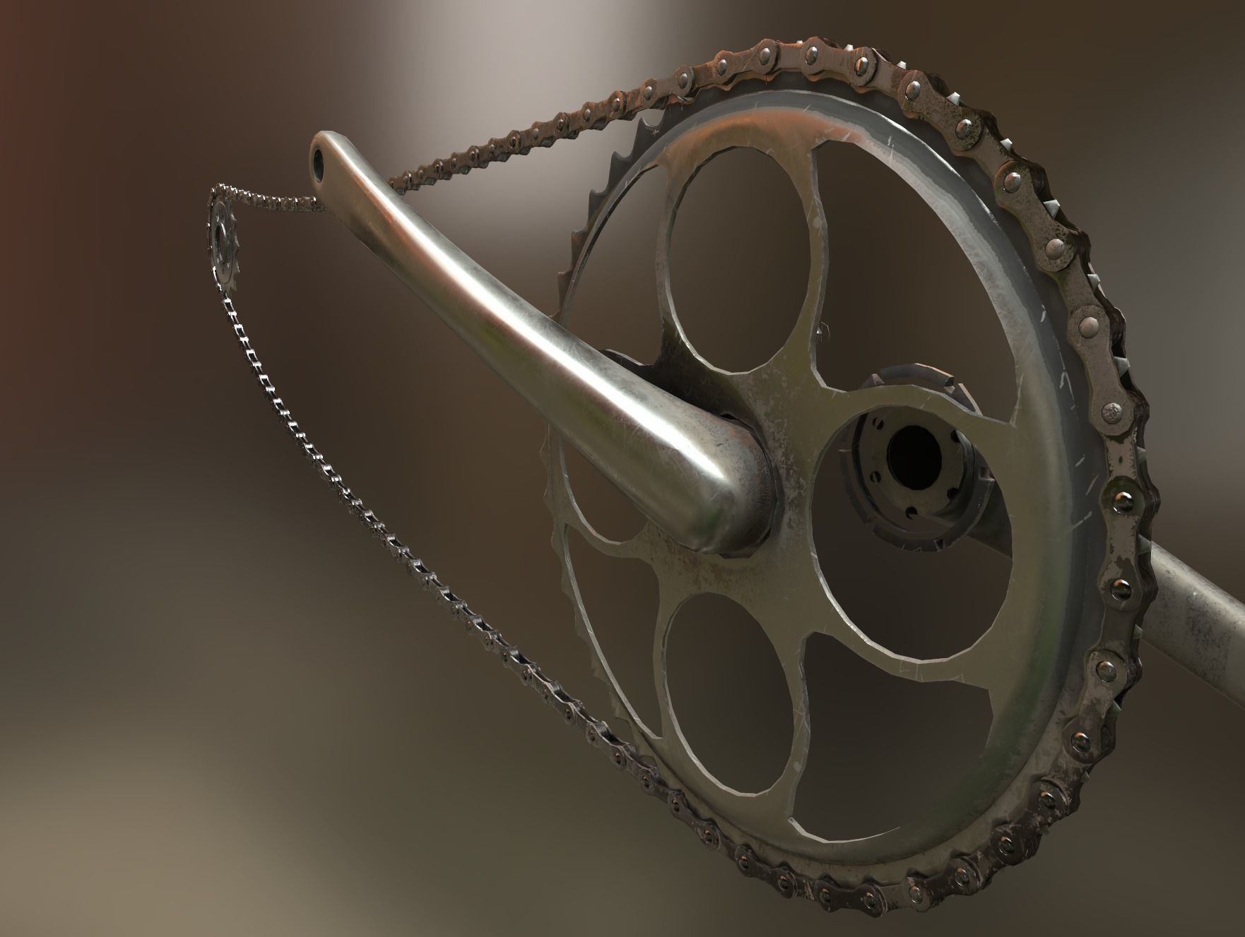 Vintage bicycle 3D model_32