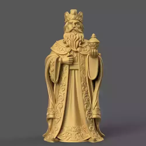 Caspar the Magi STL File Wise King Statue 3D Print