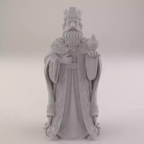 Caspar the Magi STL File Wise King Statue 3D Print
