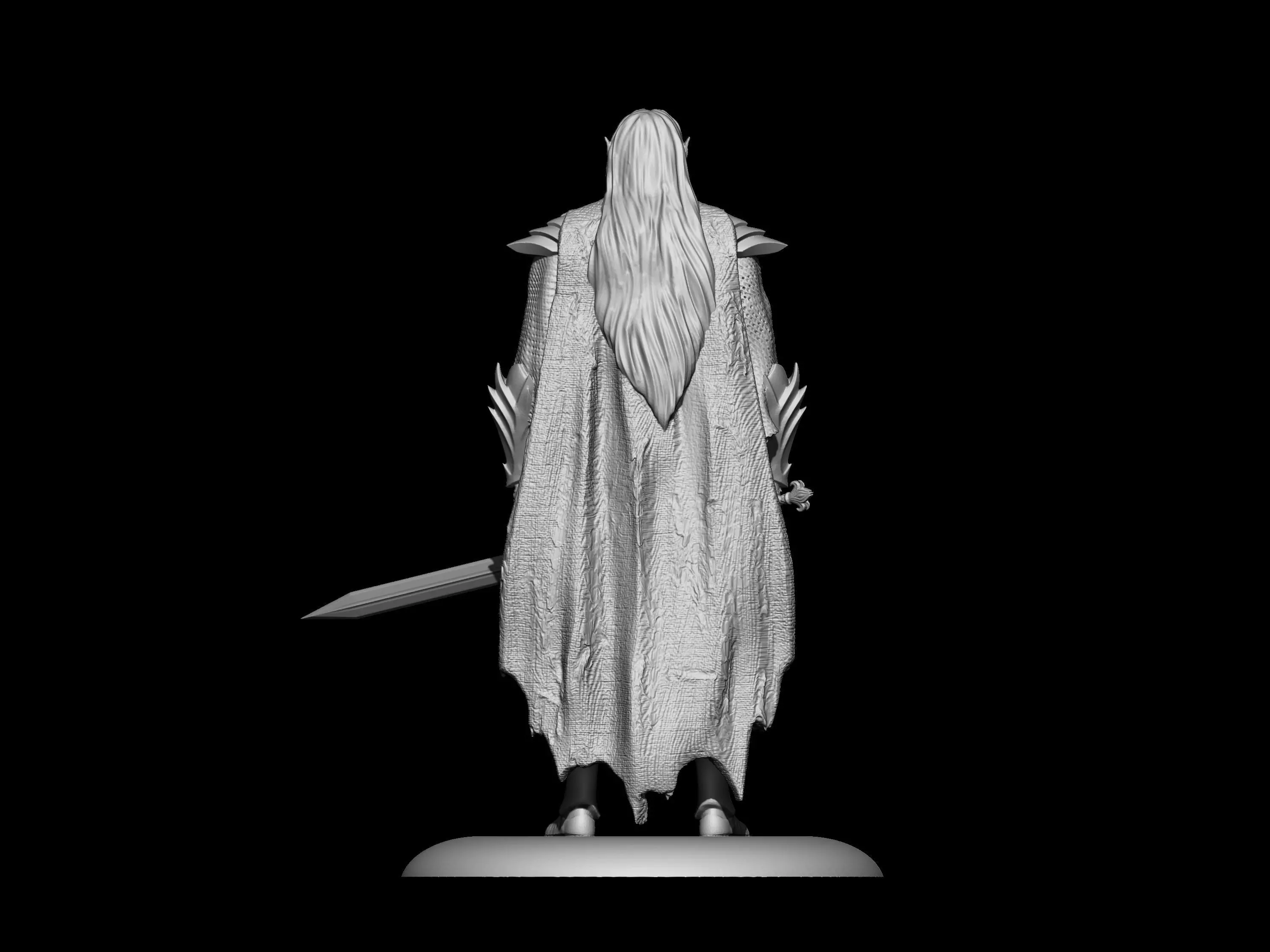Elf Death knight 3D print model_4