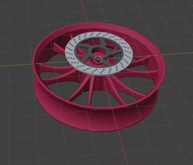 motorcycle wheel rim Free 3D print model