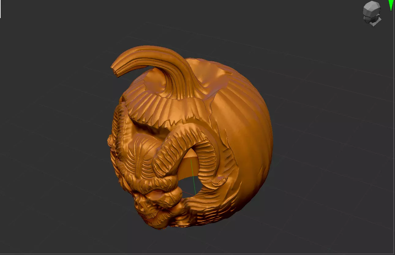 Halloween Pumpkin Decoration - 3D Printable Jack O Lantern  3D print model_4