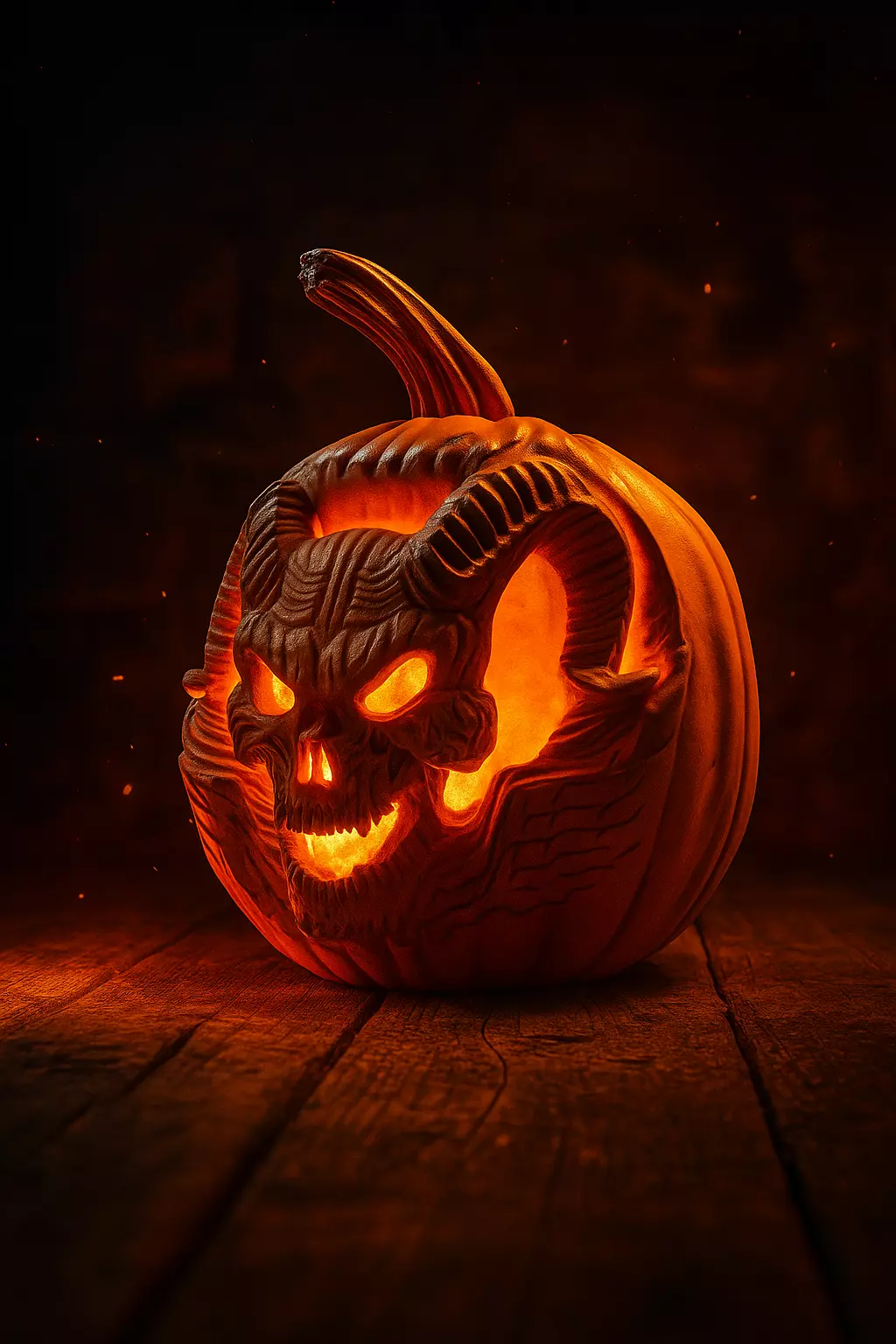 Halloween Pumpkin Decoration - 3D Printable Jack O Lantern  3D print model_0