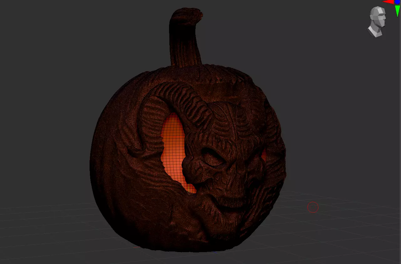 Halloween Pumpkin Decoration - 3D Printable Jack O Lantern  3D print model_6