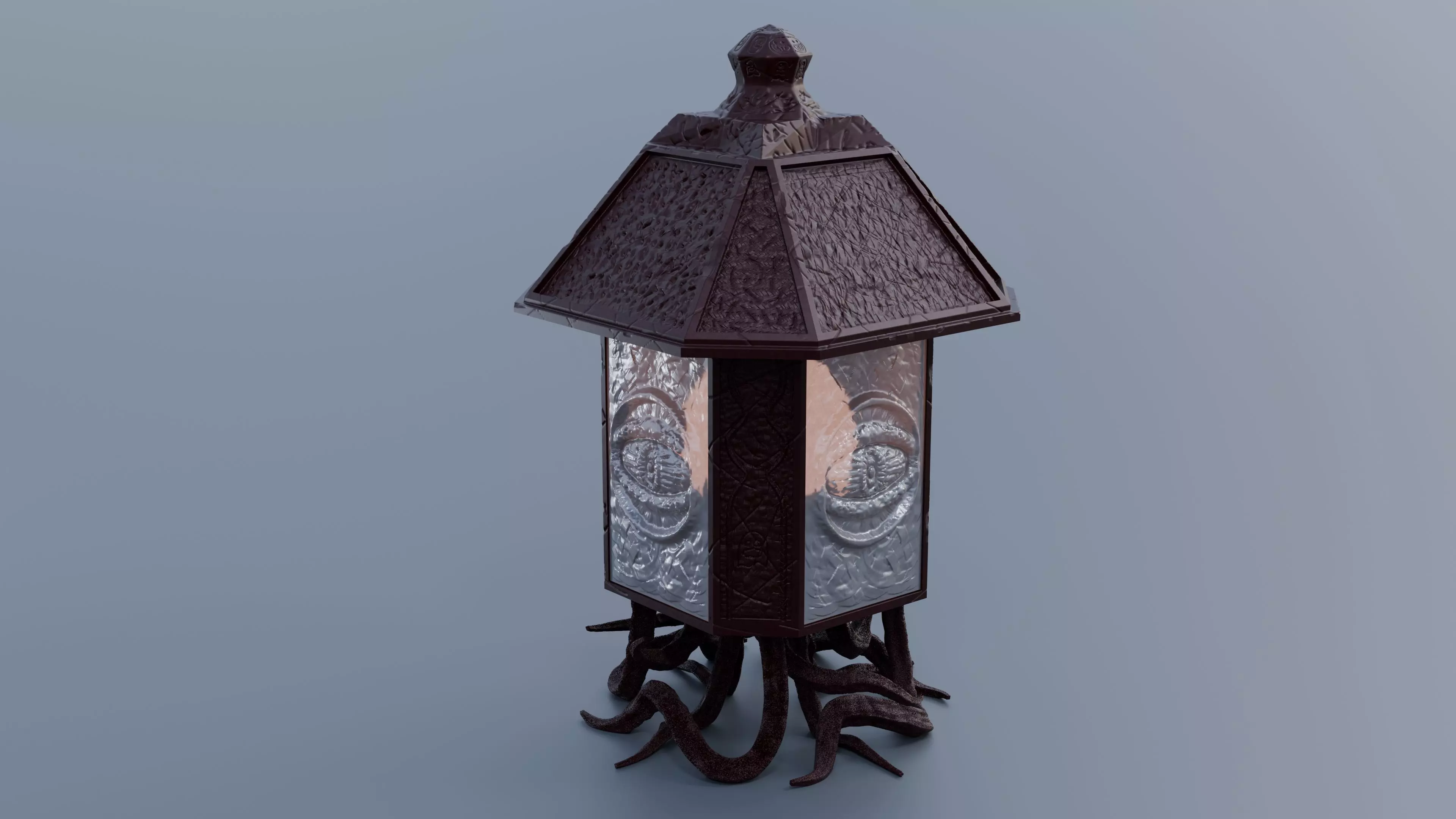 Evil Eye Lamp 3D print model_2