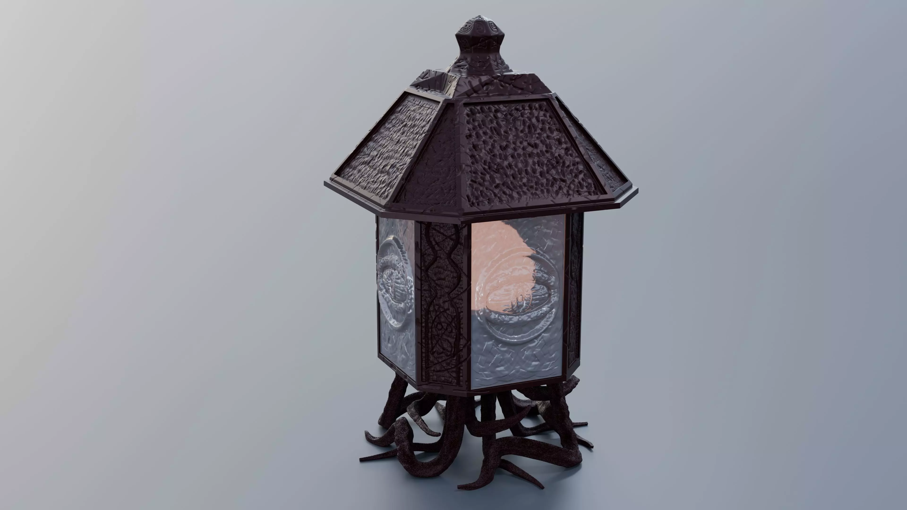 Evil Eye Lamp 3D print model_1