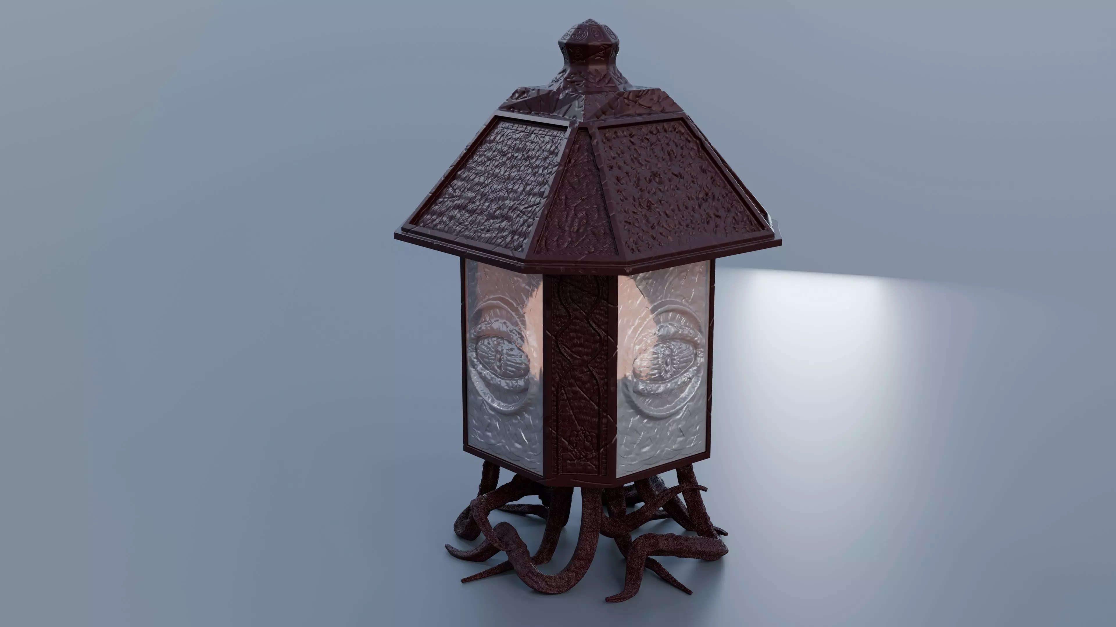 Evil Eye Lamp 3D print model_3