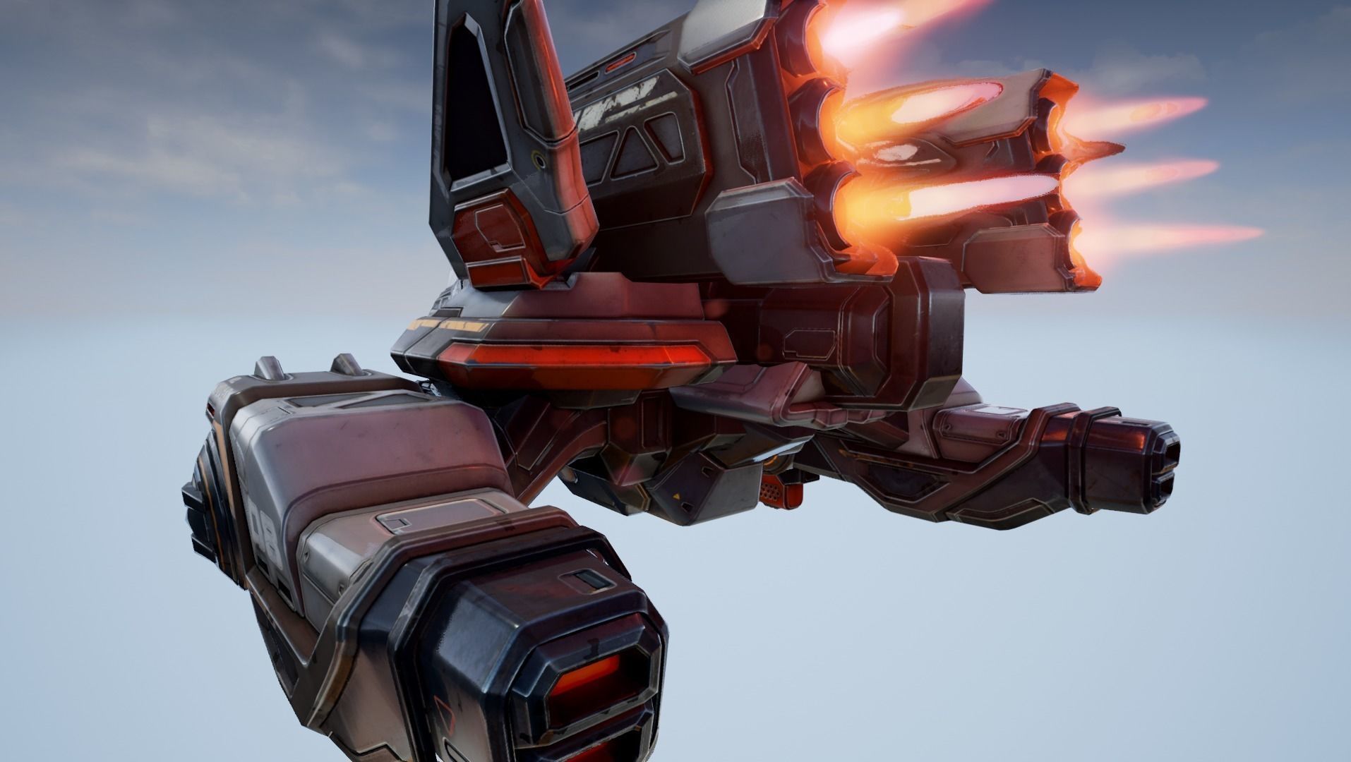 Corvette Spaceship - game model Low-poly 3D model_14