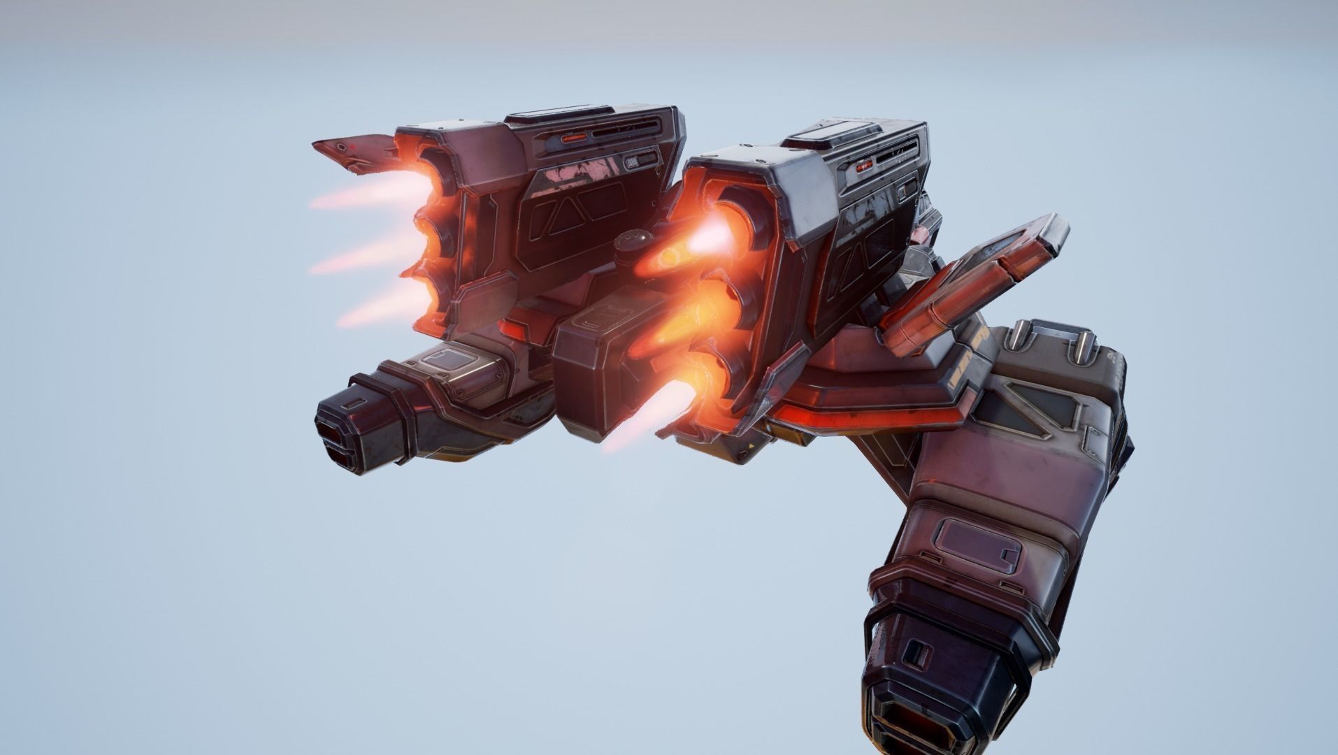 Corvette Spaceship - game model Low-poly 3D model_16