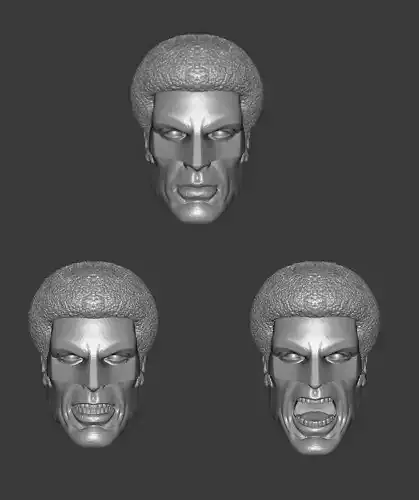 DC OUTSIDERS BLACK LIGHTNING EXPRESSIONS 3-PACK HEADSCULPT