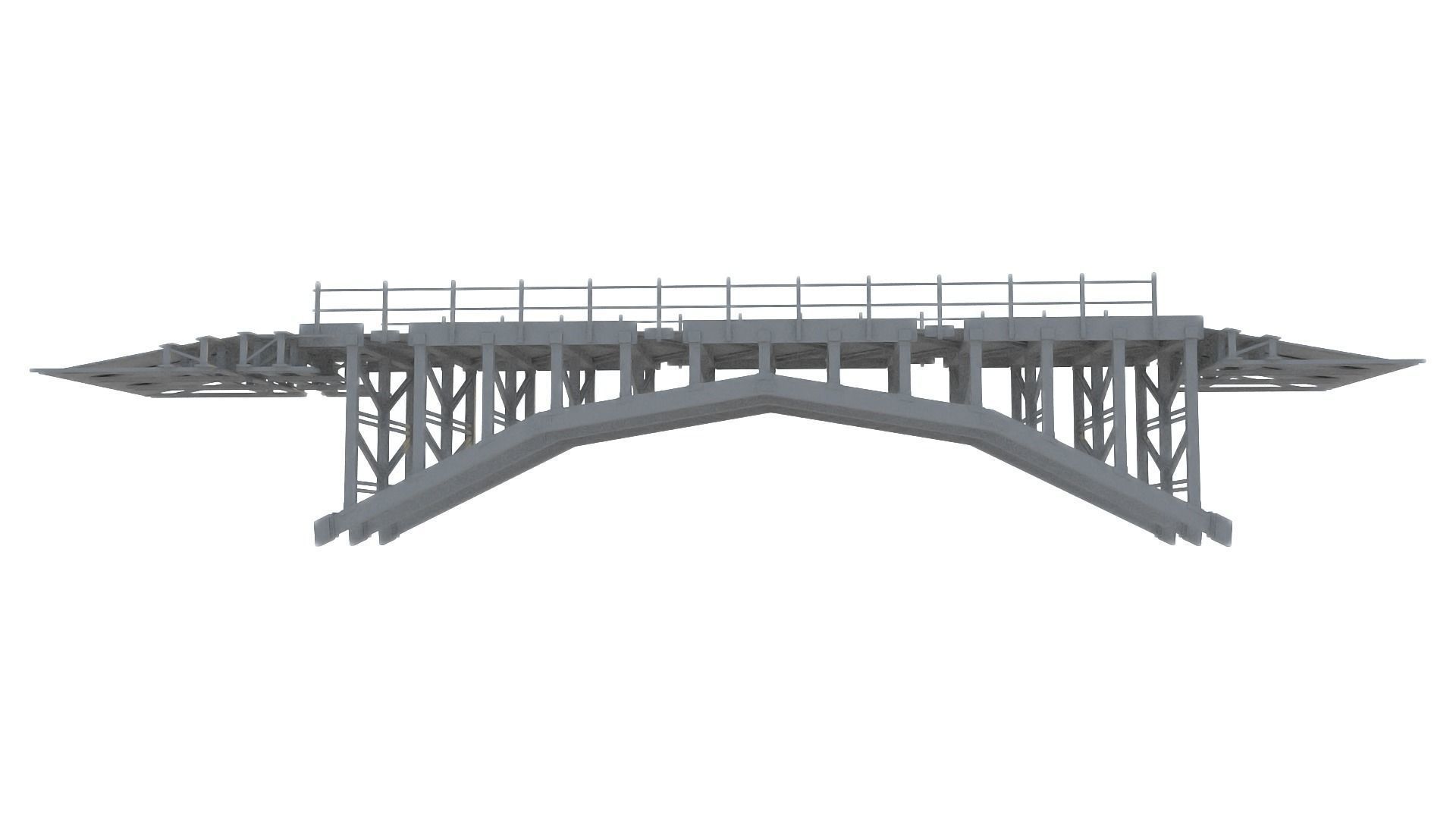 Wooden Bridge 3D model_11