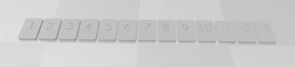 numbers 3D print model