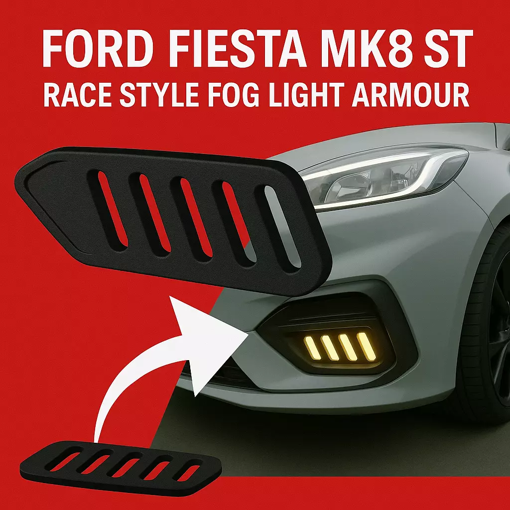 MK8 Fiesta ST Race Style Fog light Armour 3D print model