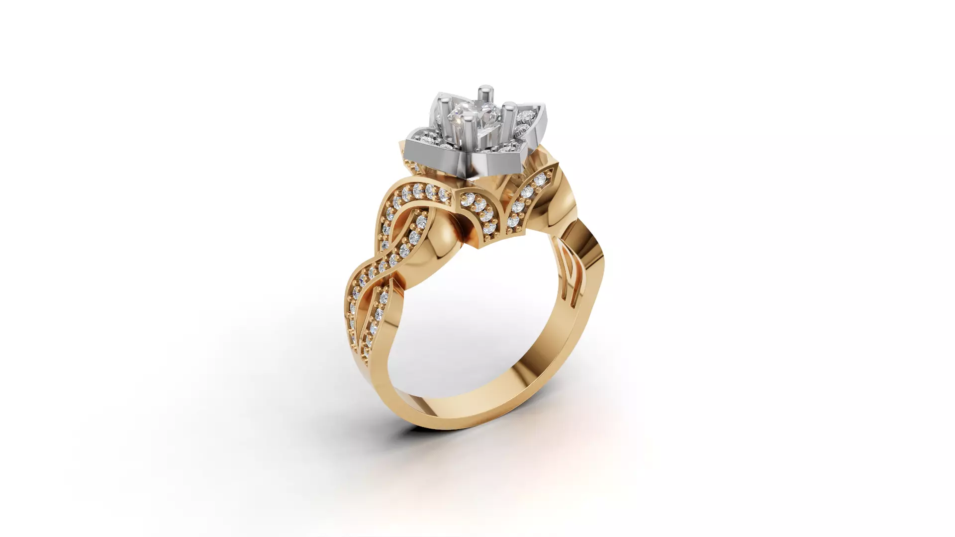 ring woman 3D print model