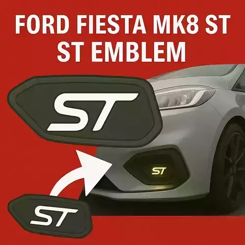 MK8 Fiesta ST Race Style Fog light Armour