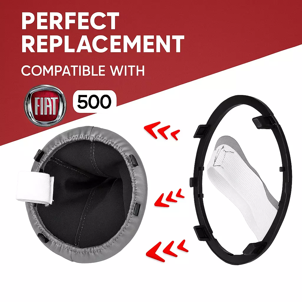 For Fiat 500 Gear Stick Lever Gaiter Boot Retaining Ring Lugs 3D print model