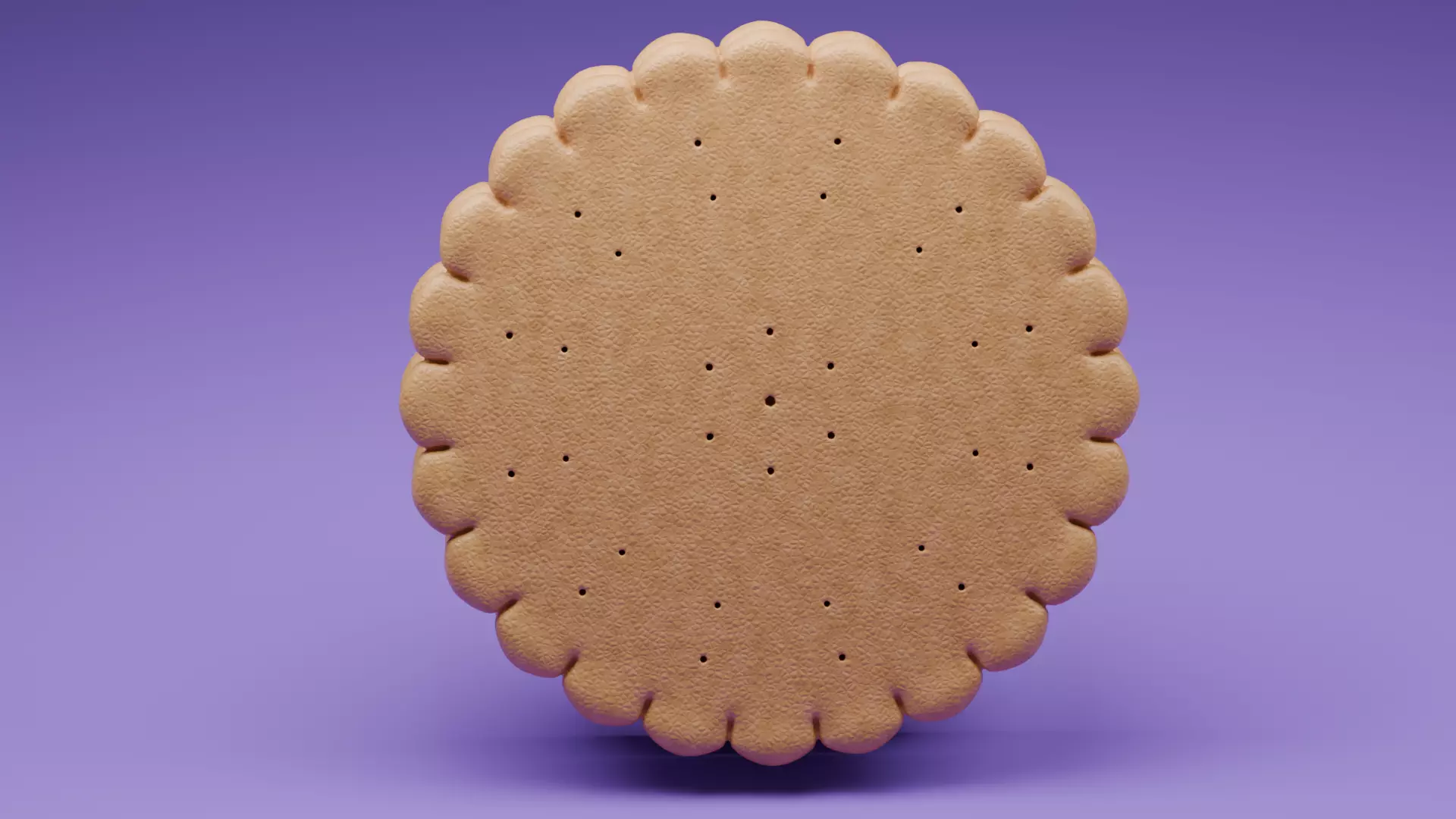 biscuit filled with chocolate  3D model_2