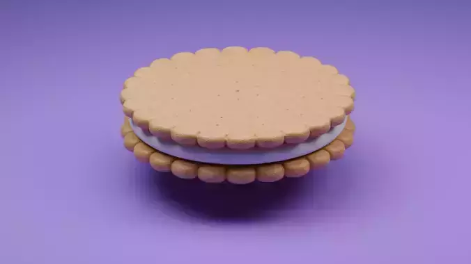 biscuit filled with chocolate 