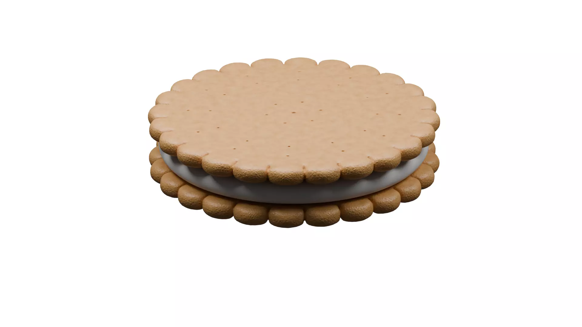 biscuit filled with chocolate  3D model_4
