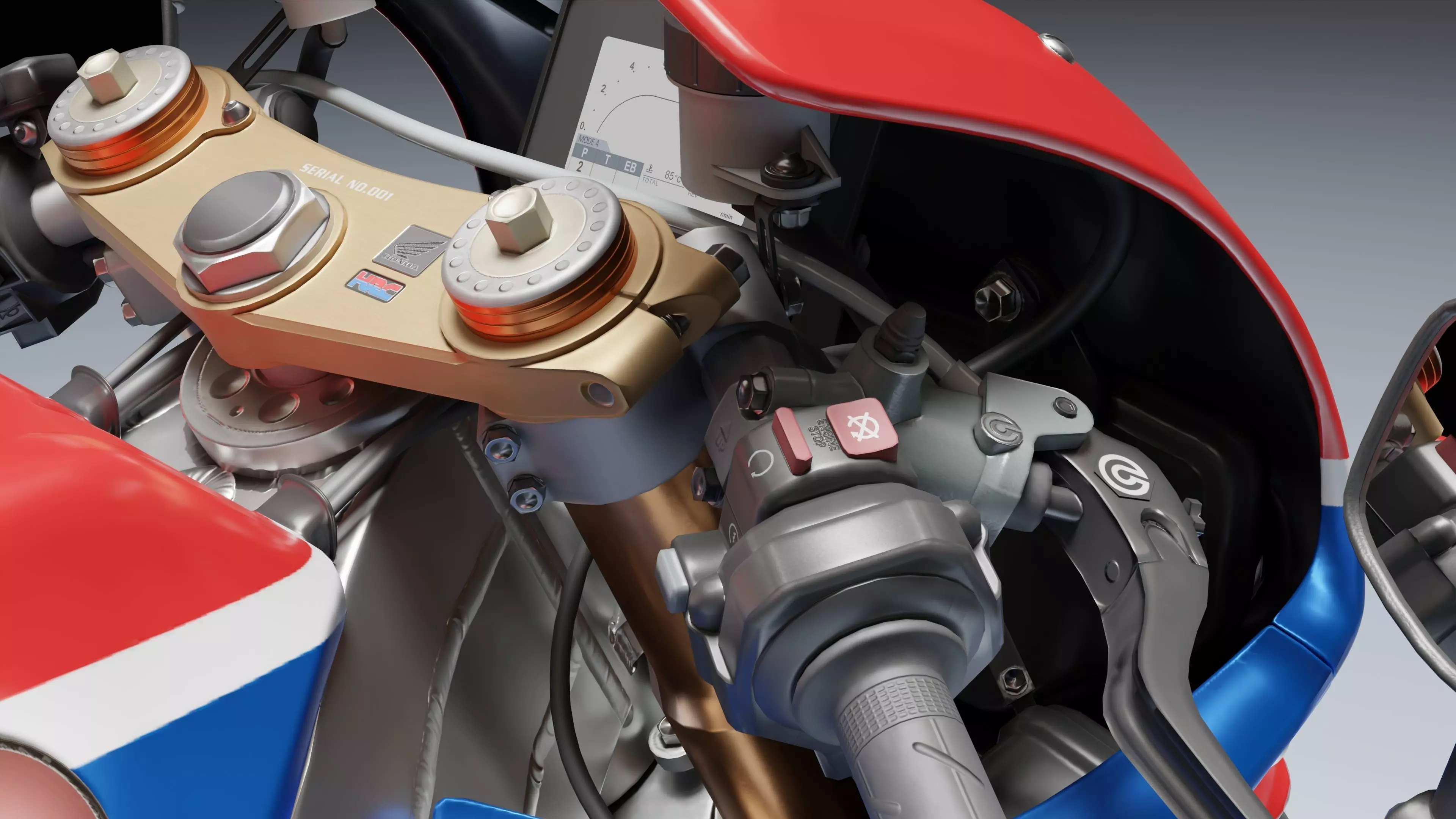 Honda RC 213 V-S 2015 Low-poly 3D model_12