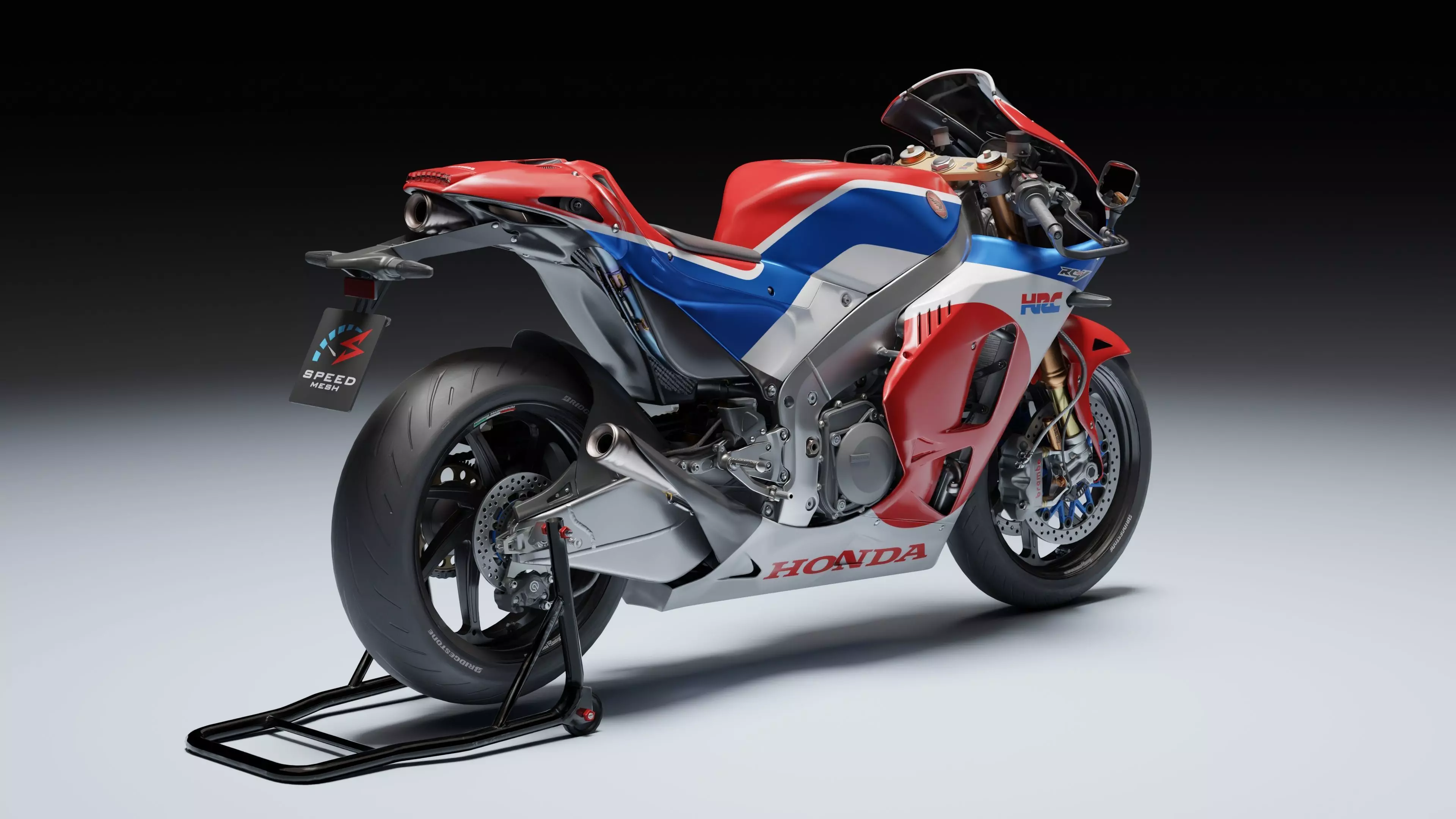 Honda RC 213 V-S 2015 Low-poly 3D model_8