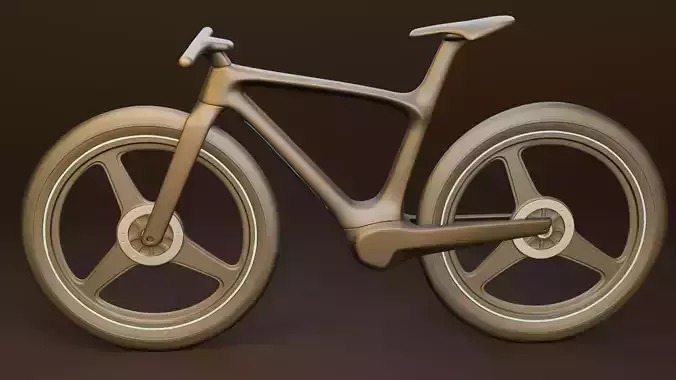 Futuristic Bicycle high-tech look 