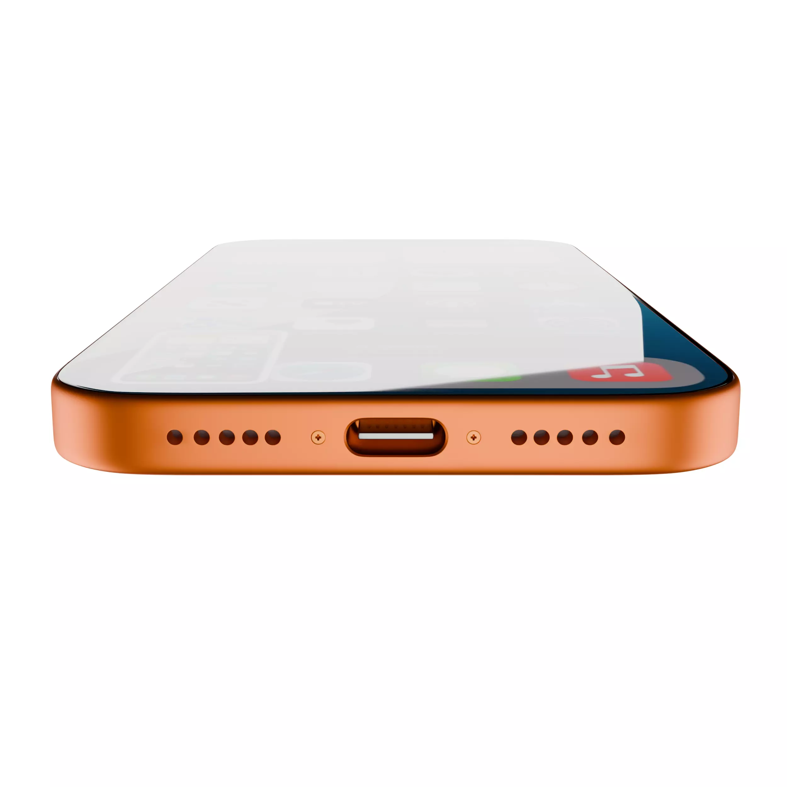 Iphone 17 Pro orange model 3D model_3