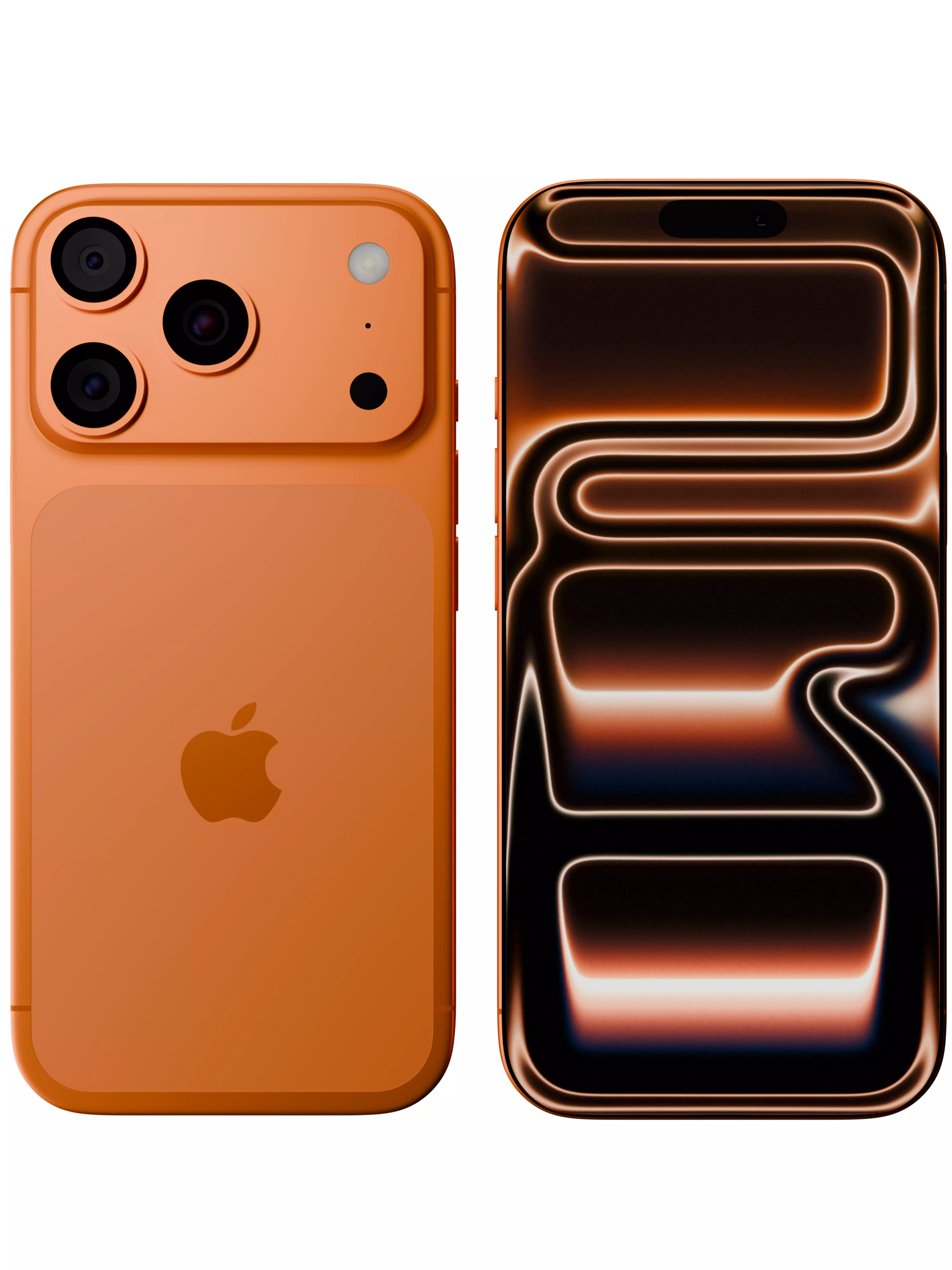 Iphone 17 Pro orange model 3D model_1