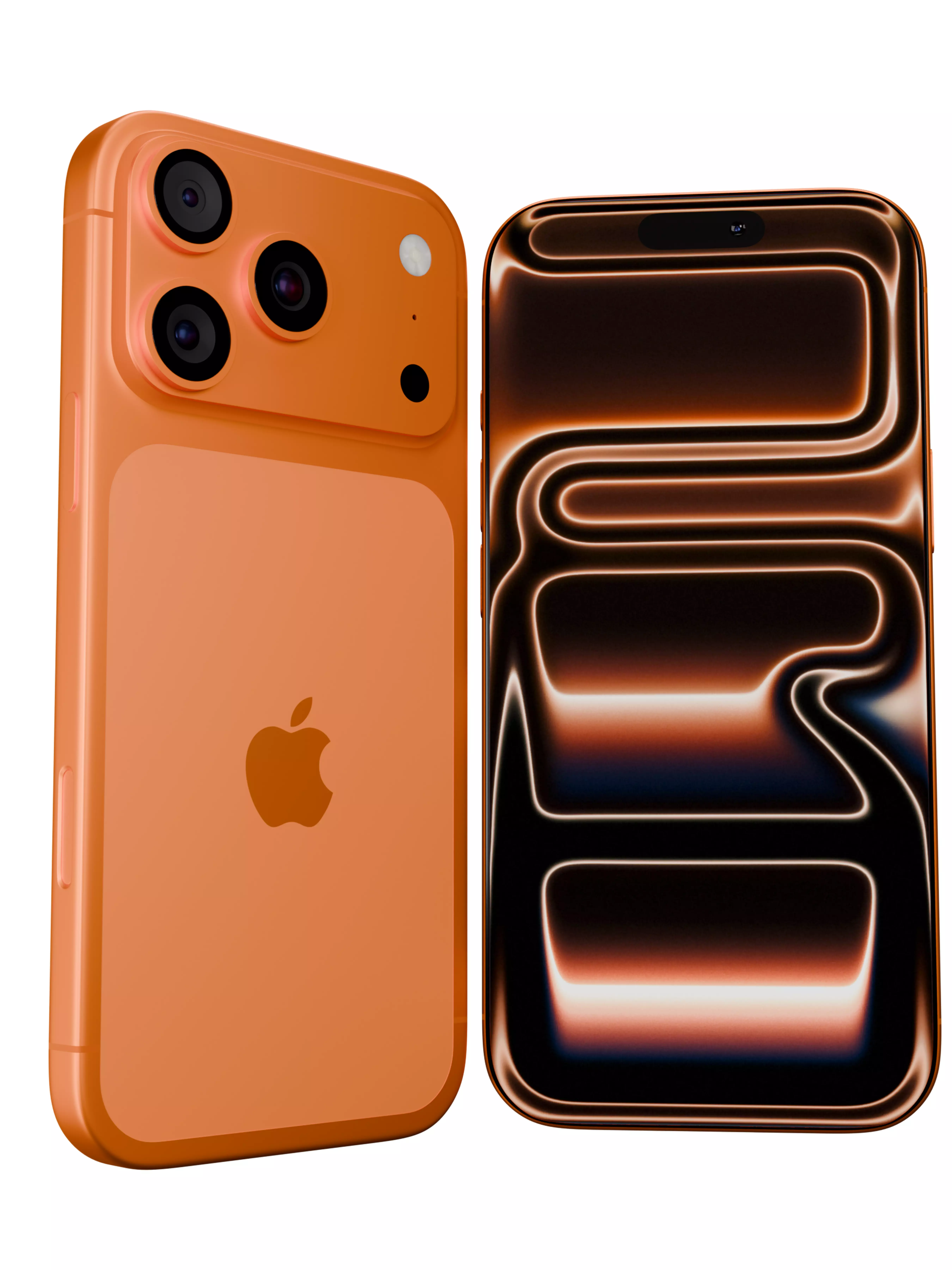 Iphone 17 Pro orange model 3D model_0