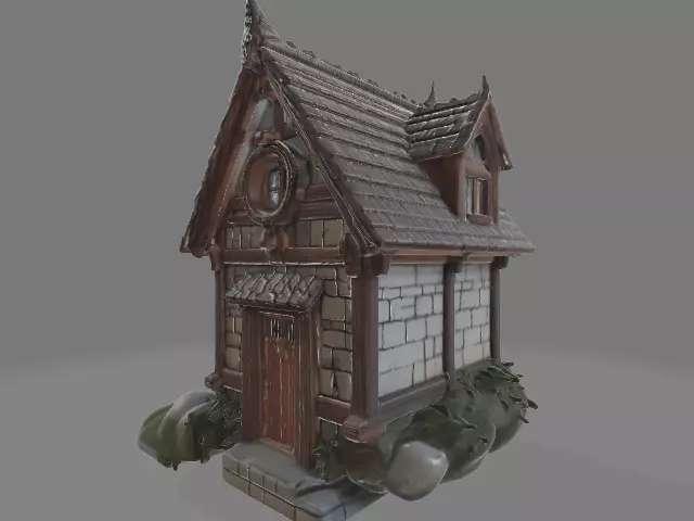 3D House medeival 3D print model