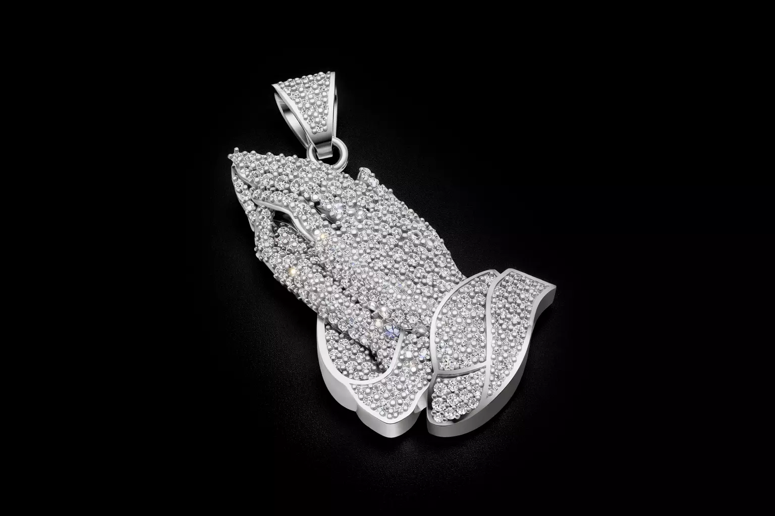 Religious Pendant in Gold 3D print model