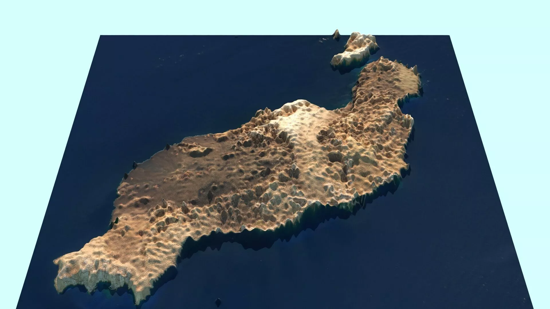 Lanzarote Island 3D model