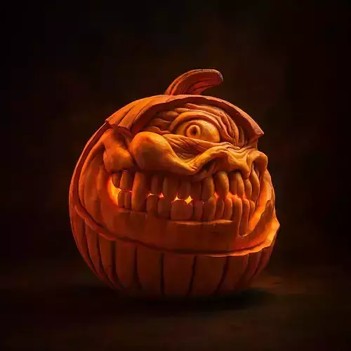 Halloween Pumpkin 3D Model for Printing