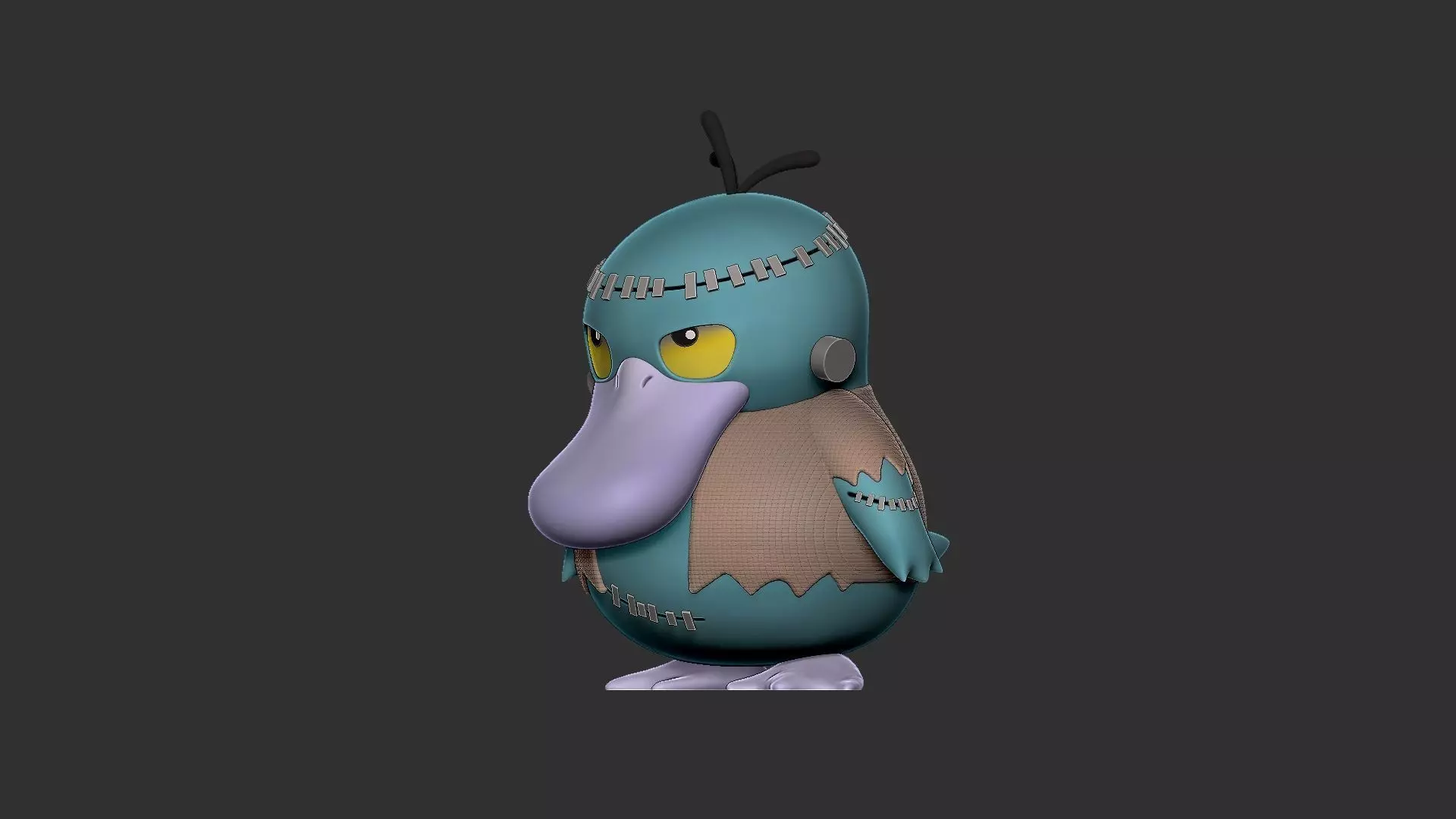 psyduck halloween 2025 3D print model_3