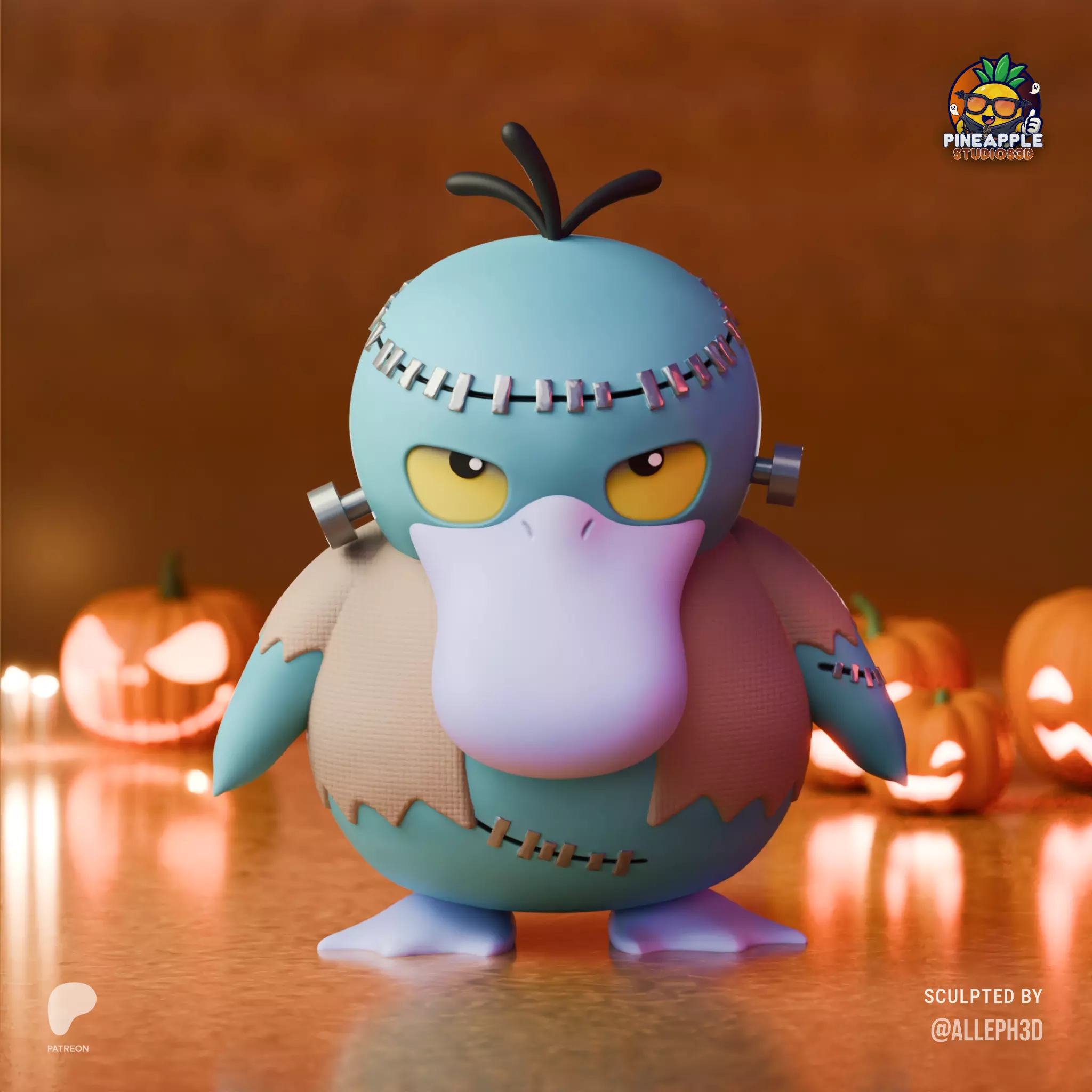 psyduck halloween 2025 3D print model_0