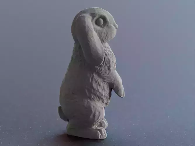 Standing Bunny Rabbit 3D Printing Model