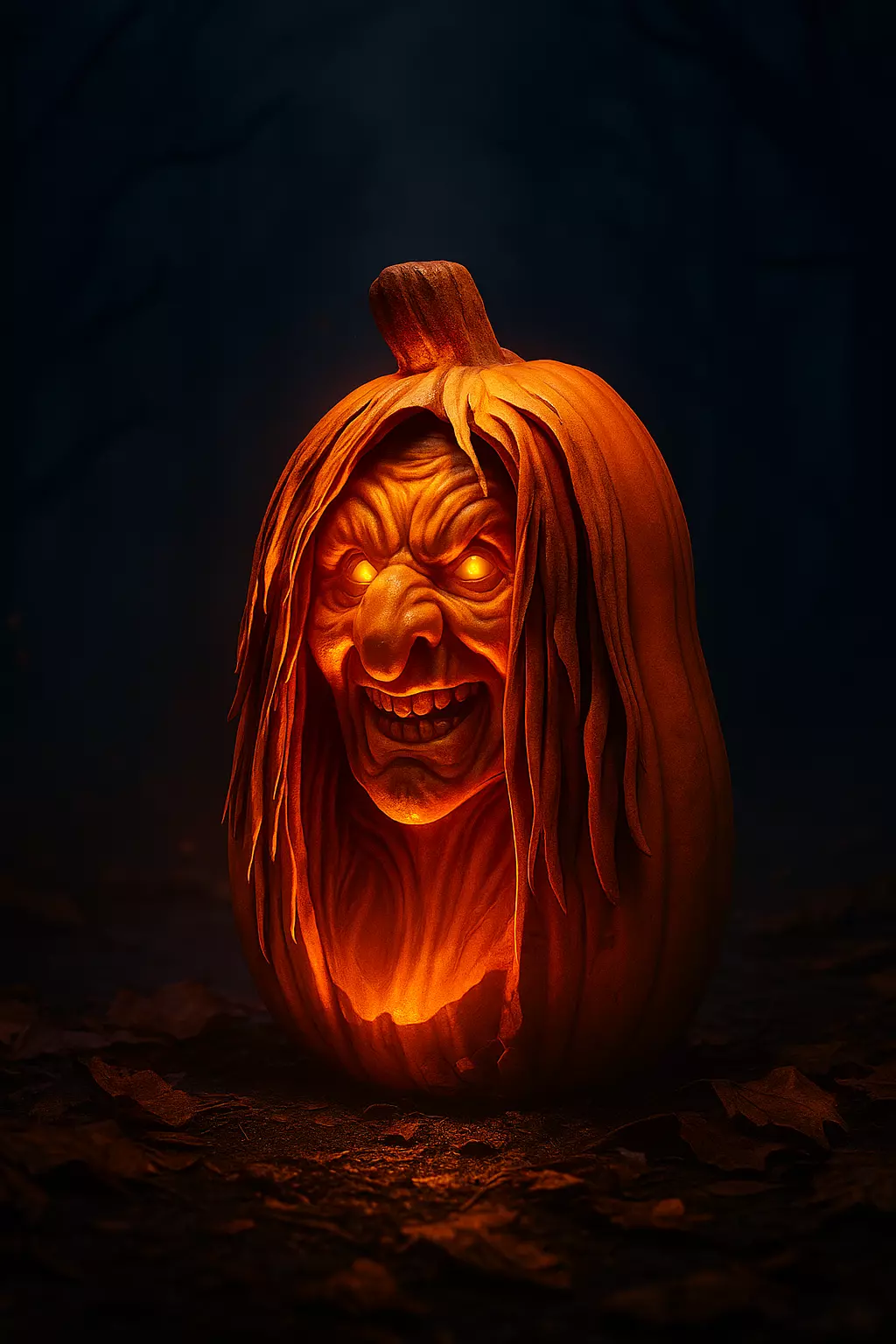 Realistic Halloween Pumpkin Decoration - Jack O Lantern 3D print model