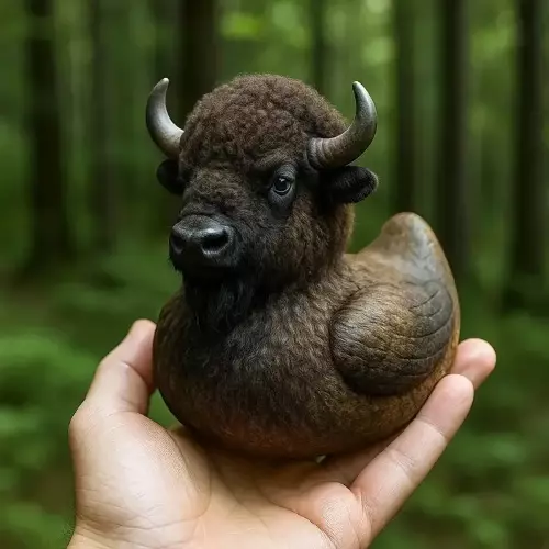 Buffalo Duck Hybrid Funny Model 3D print model