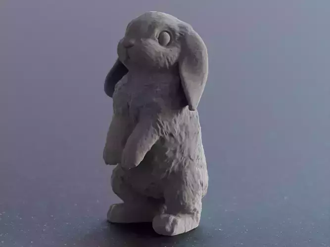 Standing Bunny Rabbit 3D Printing Model