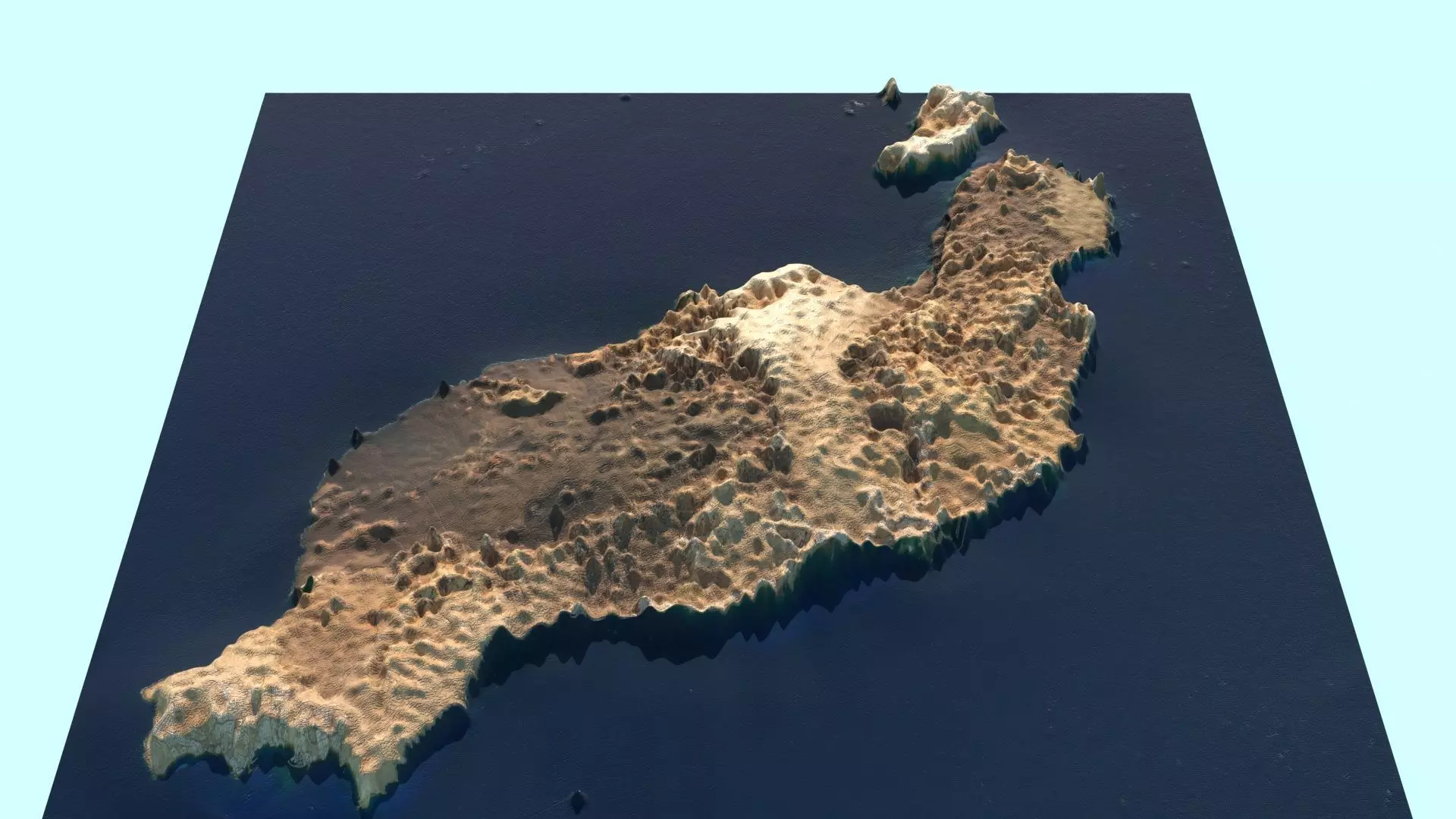 Island Parts of Canary Islands Collection 3D model_1
