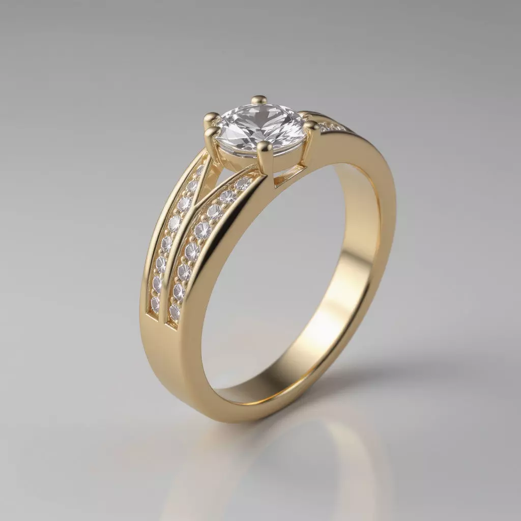 New engagement ring design   for you 3D model_1