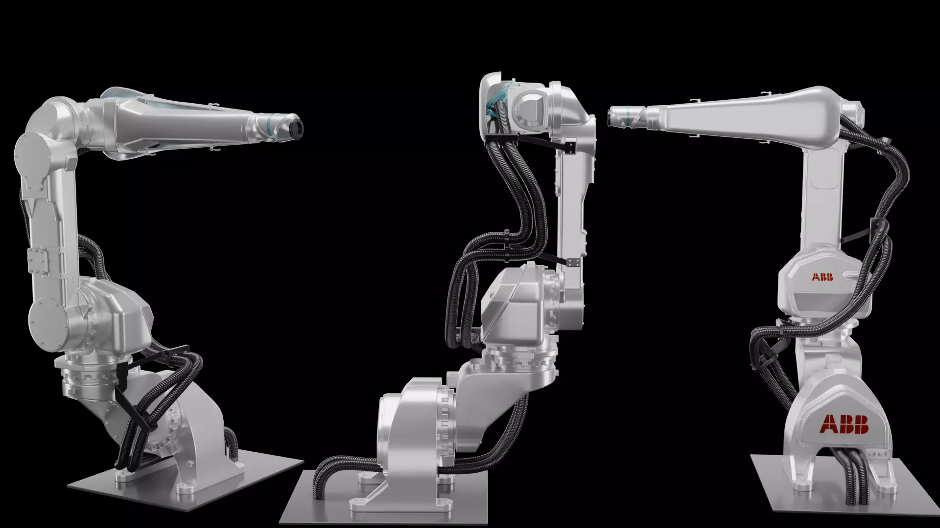 ABB IRB 6640 Industrial Robotic Arm 3D model