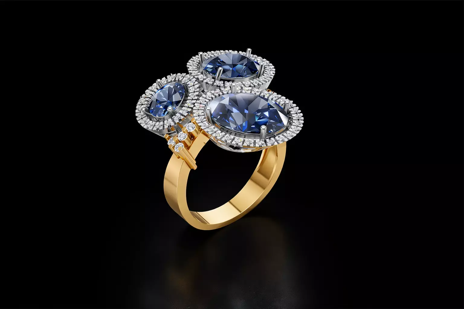 woman ring 3D print model